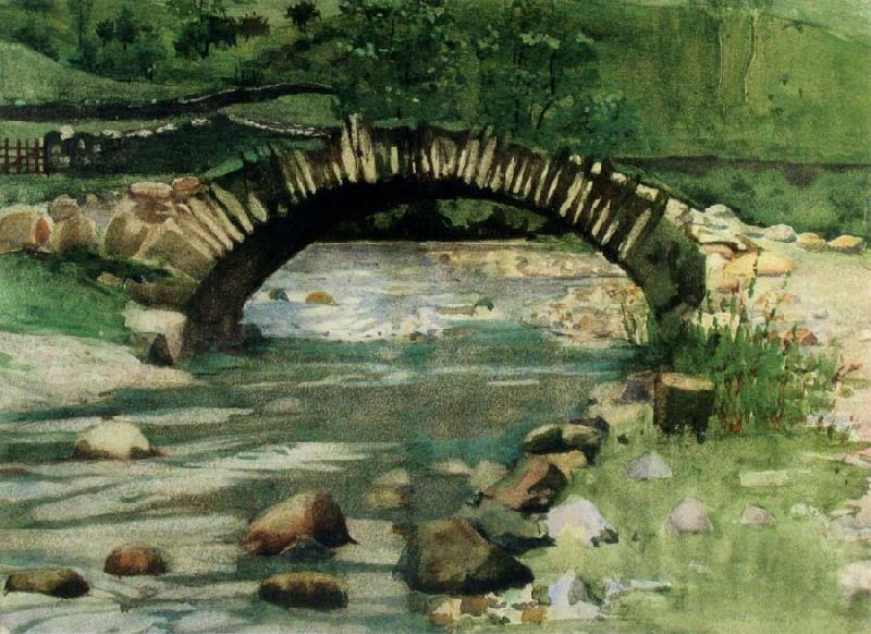 William Stott of Oldham A Bridge oil painting image
